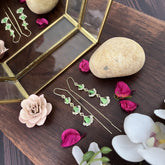 Vriksham Elegant Sui Dhaga Earring-Green-G17738